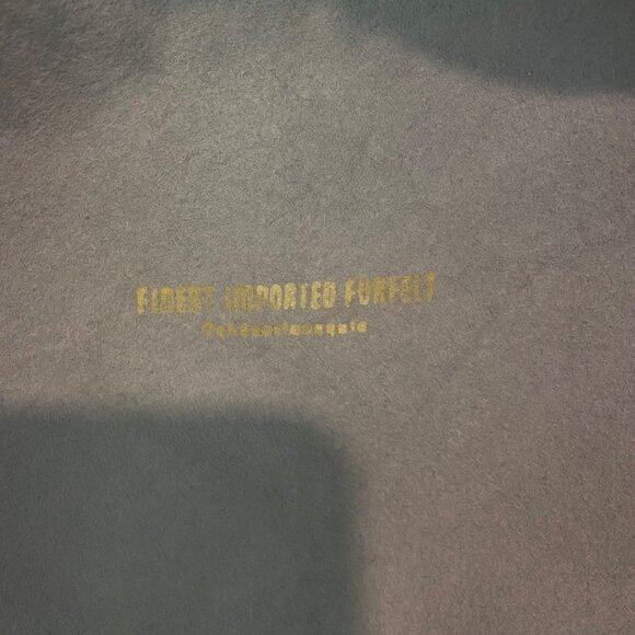 Vintage Anita Pineault Gray Felt Hat With Satin Bow Netting & Rhinestone Accents - Picture 8 of 13